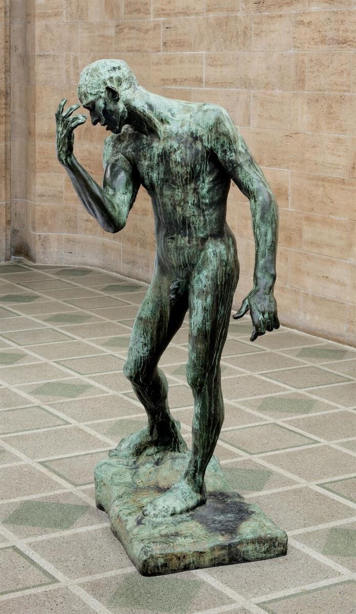 Auguste Rodin (1840 - 1917), Pierre De Wiessant, 1885, 197 x 117 x 94 cm, Bronze © Hamburger Kunsthalle / ARTOTHEK, Foto: Christoph Irrgang