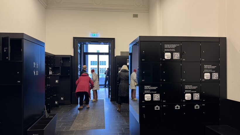 Visual Story für die Stille Stunde in der Sammlung der Hamburger Kunsthalle, Schließfächer